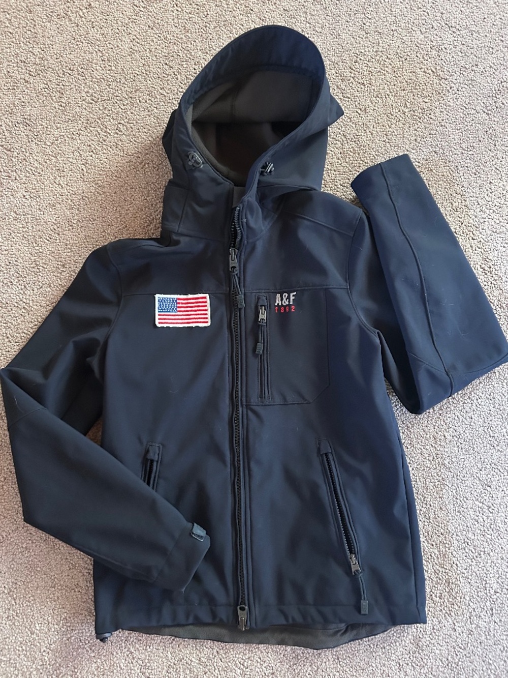 Abercrombie Medium Weight USA Jacket - size Small